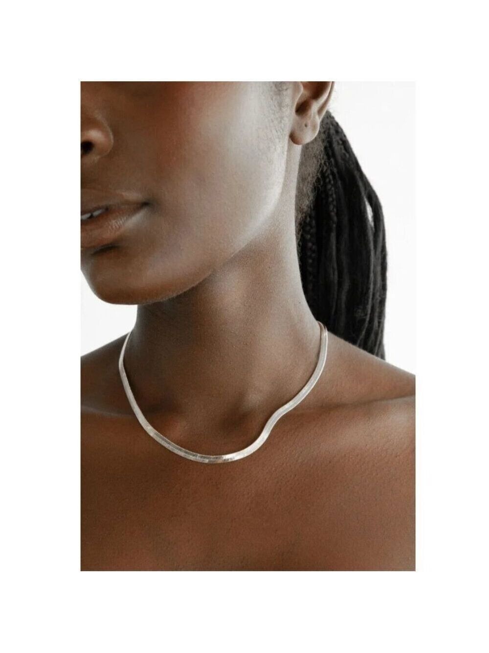 LAST ONE!!! ($7) Metallic Herringbone Necklace